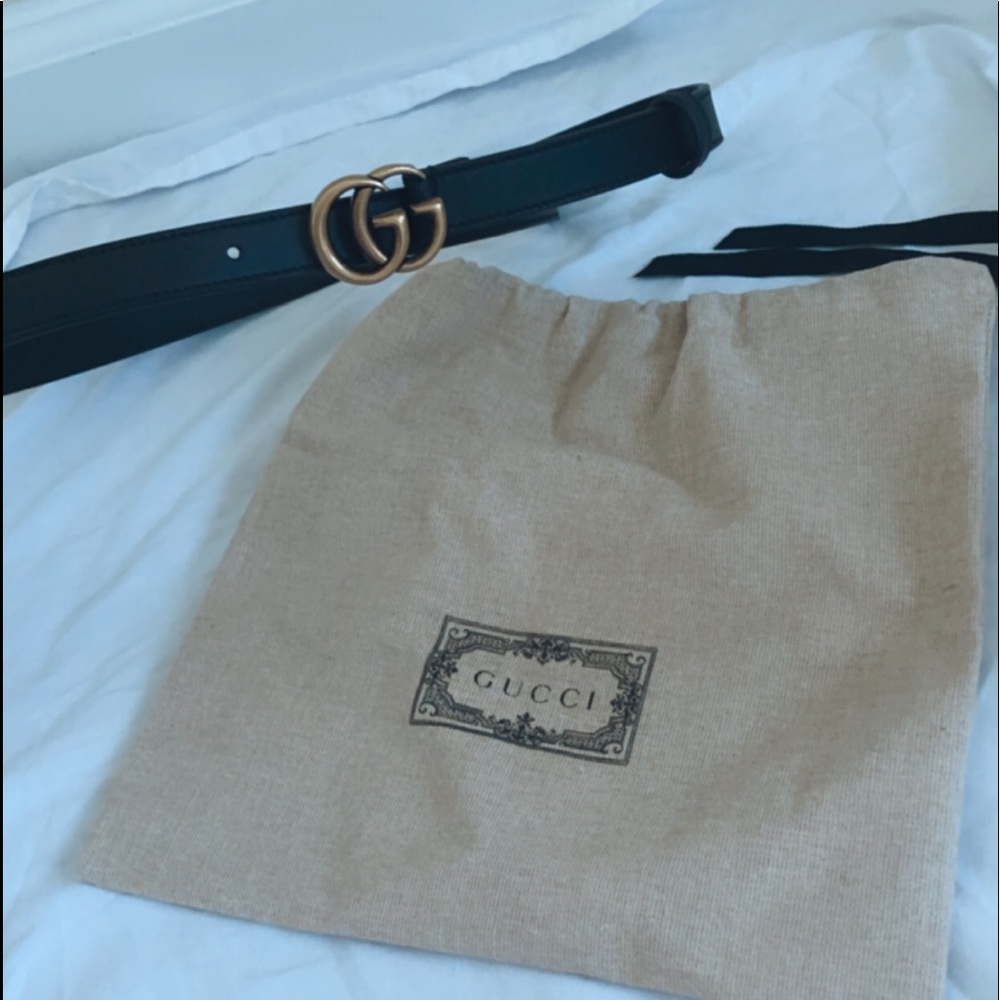 Authentic double GG Gucci belt.